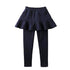 Little Princess High Waist Skirt Leggings Leggings Little Palace Store Blue 90cm / 1T-2T